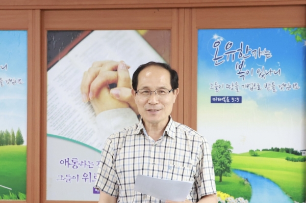 부산개인택시선교회 회장 안경섭 장로(부산동부산교회)의 인사말