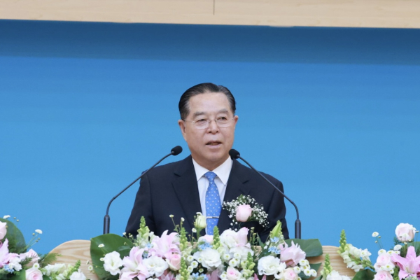 전 노회장 이상붕 원로목사(창대교회)의 축사