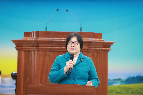 부단장 이필숙 목사(부산동노회·희망교회)의 예배 인도