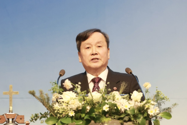 상임회장 황재열 목사의 1부 예배 인도