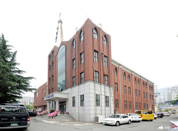 부산시 해운대구 선수촌로43 소재 예린교회 전경