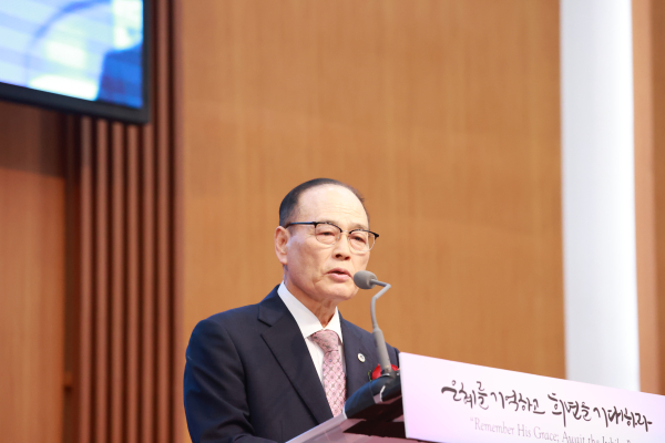 증경총회장 표순호 목사(제주순복음교회)의 격려사