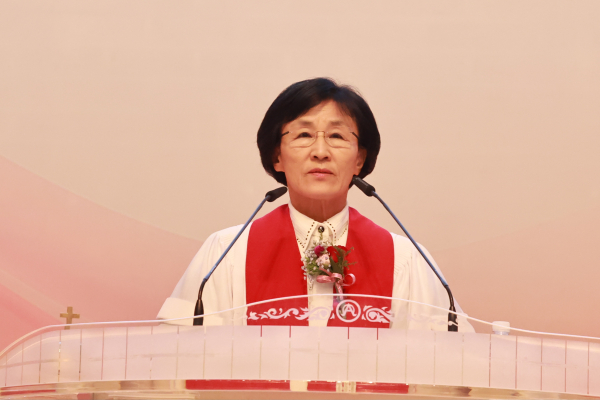 부산지방회 총무 조경순 목사(부산시교회)의 1부 예배 사회